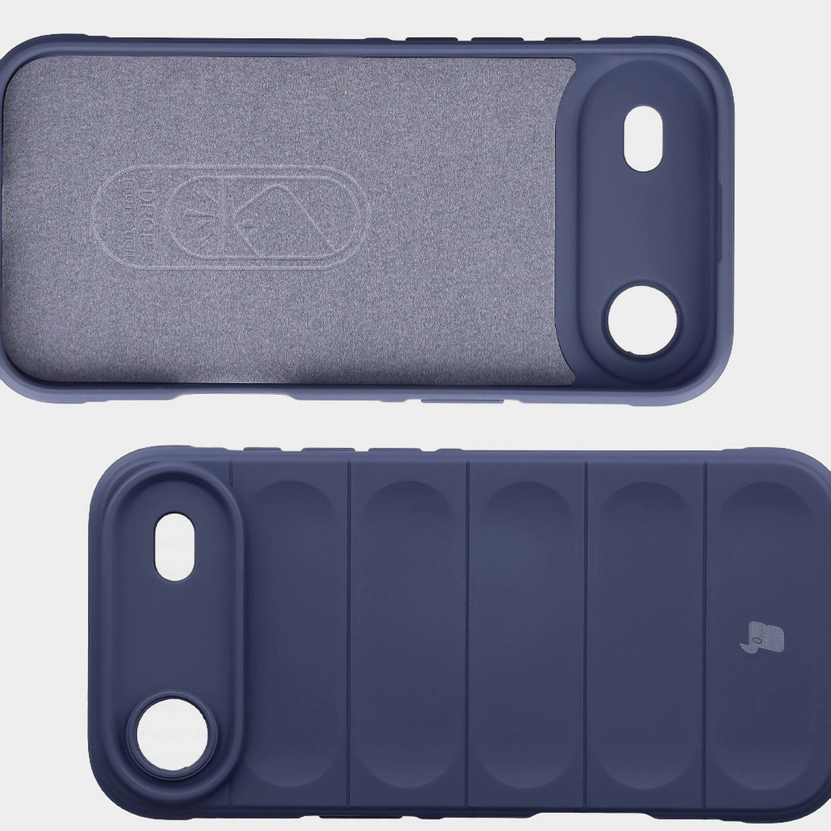 Wyściółka z mikrofibry, wyżłobienia na pleckach i wzmocnione narożniki w etui Bizon Case Tur do Apple iPhone Air